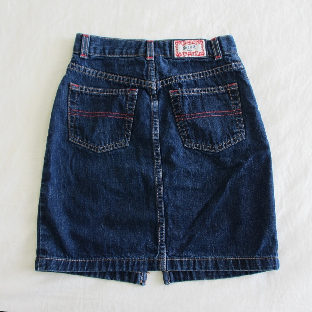 guess jeans denim mini skirt - Picture 2 of 3